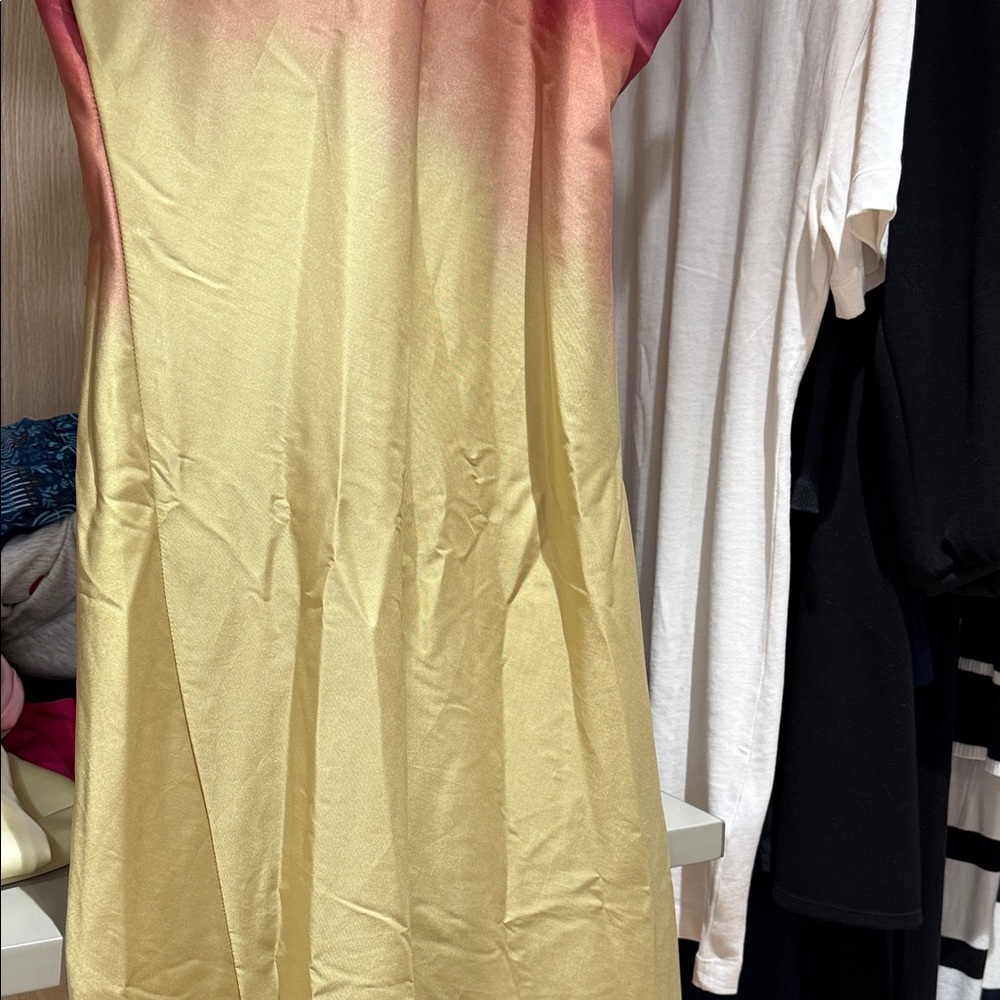 Trendy Boutique Gradient Maxi Dress - Pink and Green - Picture 2 of 2